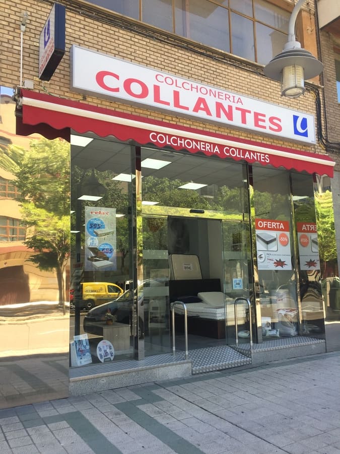 Colchonería Collantes Palencia fachada de la empresa